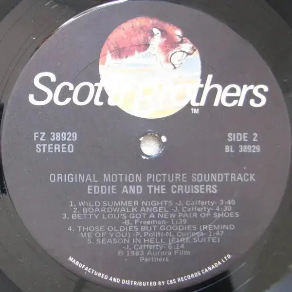 Eddie And The Cruisers - John Cafferty And The Beaver Brown Band – Original Motion Picture Soundtrack VinylPursuit.com