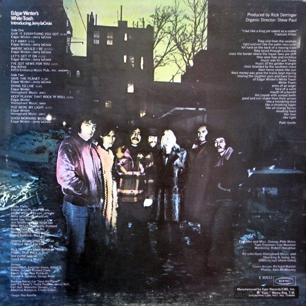 Edgar Winter's White Trash – Edgar Winter's White Trash - 1971 Pressing VinylPursuit.com