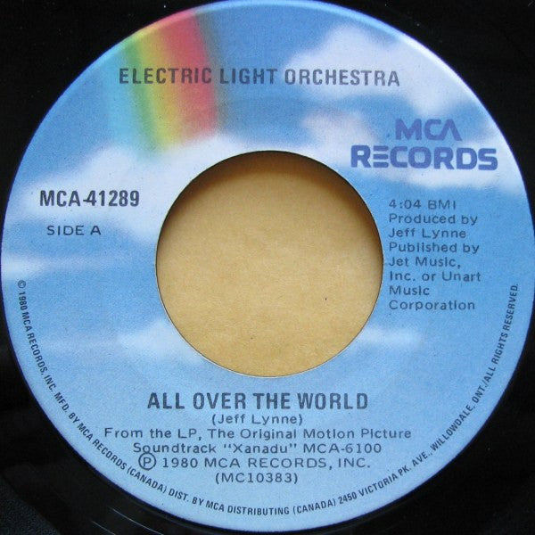 Electric Light Orchestra – All Over The World -  7" Single - 1980 Vinyl Pursuit Inc