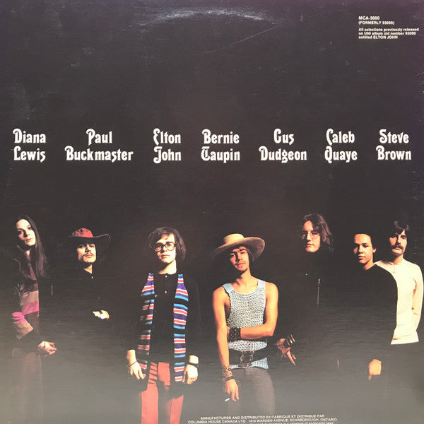 Elton John – Elton John - Early Pressing VinylPursuit.com