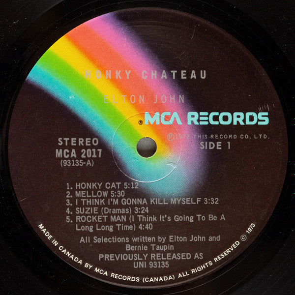 Elton John – Honky Chateau - Early Pressing VinylPursuit.com