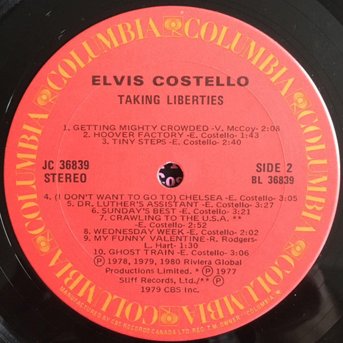 Elvis Costello – Taking Liberties - 1980 VinylPursuit.com