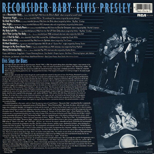Elvis Presley – Reconsider Baby - Original Blue Vinyl in Shrinkwrap! VinylPursuit.com