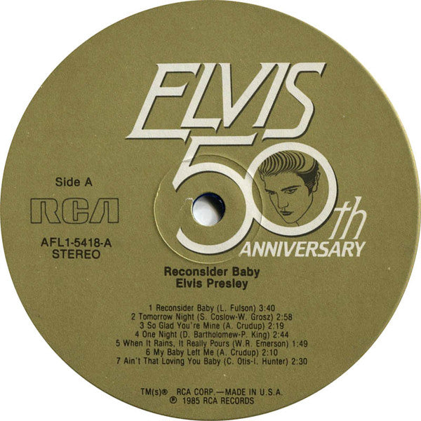 Elvis Presley – Reconsider Baby - Original Blue Vinyl in Shrinkwrap! VinylPursuit.com