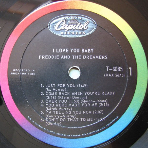 Freddie And The Dreamers – Just For You / I Love You Baby - 1964 Original MONO Pressing Vinyl Pursuit Inc