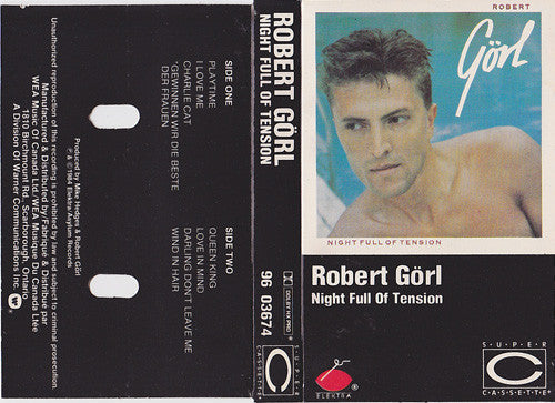 Robert Görl – Night Full Of Tension - 1984 Cassette VinylPursuit.com