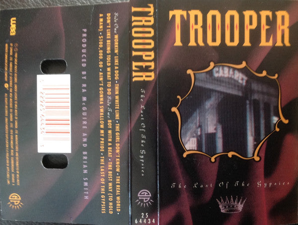 Trooper – The Last Of The Gypsies - 1989 Cassette VinylPursuit.com