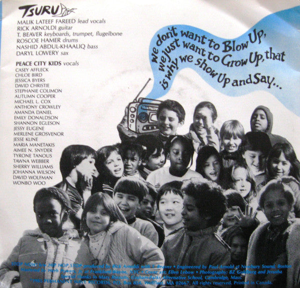 Tsuru & The Peace City Kids – Stop Now! - 7" Single, 1985 US Original Vinyl Pursuit Inc