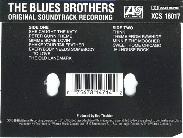 The Blues Brothers – Original Soundtrack Recording - 1991 US Cassette VinylPursuit.com