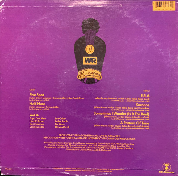 War – The Music Band Jazz - 1983 US Pressing VinylPursuit.com