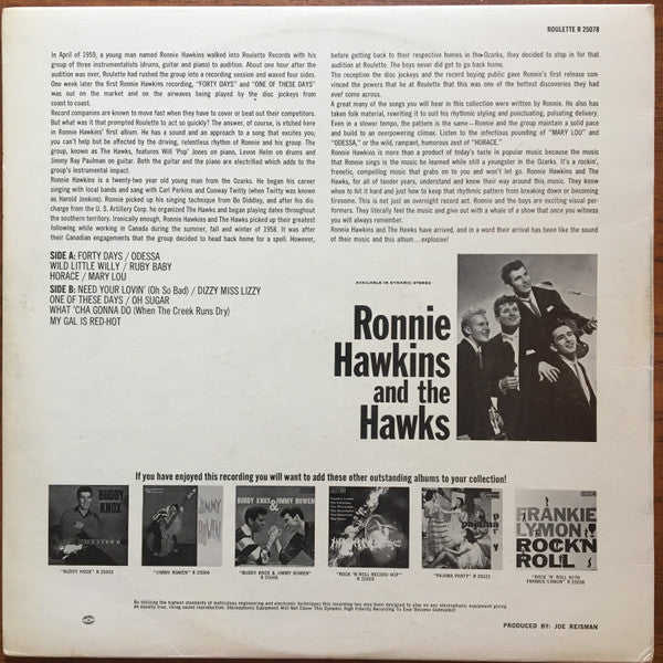 Ronnie Hawkins – Ronnie Hawkins - 1964 Mono Pressing! VinylPursuit.com