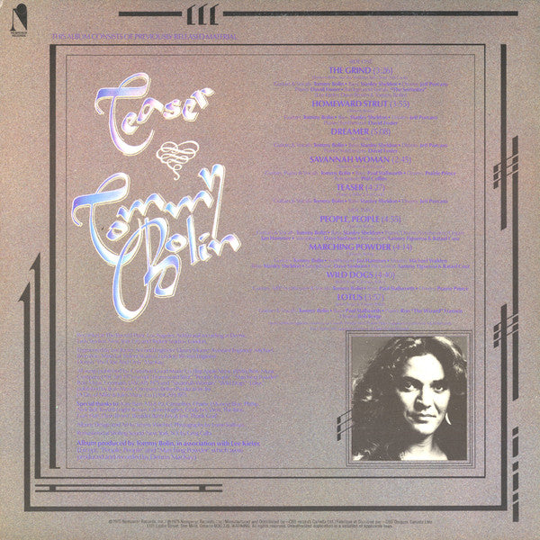 Tommy Bolin – Teaser - 1981 Pressing VinylPursuit.com