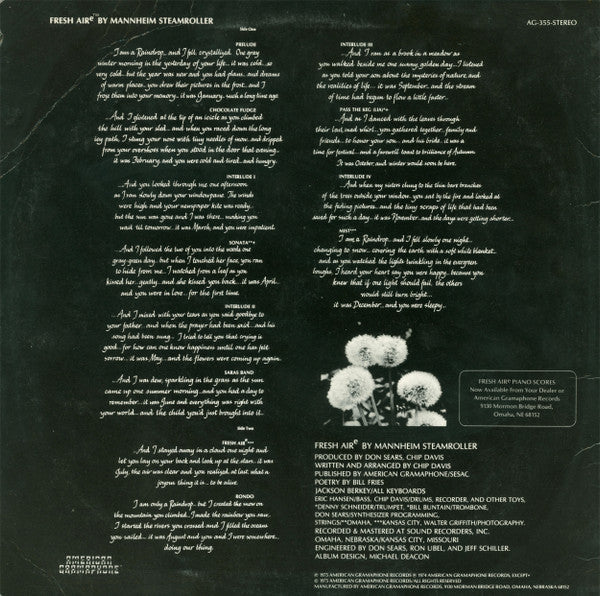 Mannheim Steamroller – Fresh Aire VinylPursuit.com