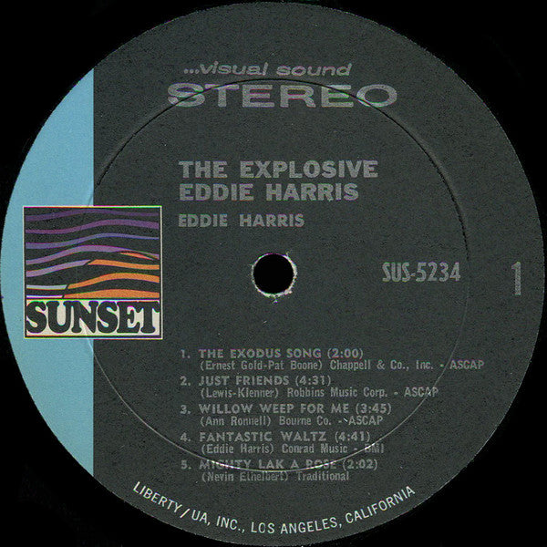 Eddie Harris – The Explosive Eddie Harris - 1969 US Pressing VinylPursuit.com