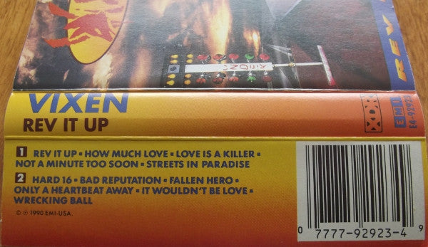 Vixen – Rev It Up - 1990 Cassette VinylPursuit.com