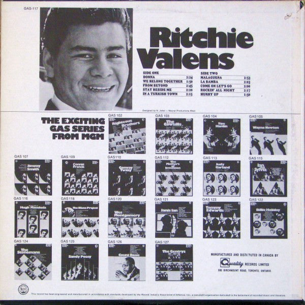 Ritchie Valens – Ritchie Valens - 1970 Original VinylPursuit.com