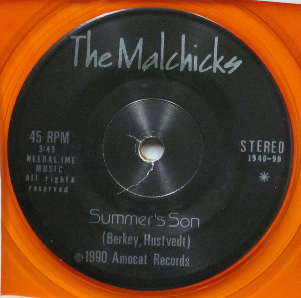 The Malchicks – Summer's Son / A Central Infinity (Defined) - 7" Single, 1990 Orange Vinyl Vinyl Pursuit Inc