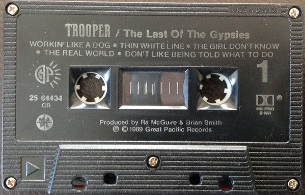 Trooper – The Last Of The Gypsies - 1989 Cassette VinylPursuit.com