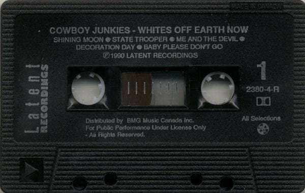 Cowboy Junkies – Whites Off Earth Now!! - 1990 Cassette VinylPursuit.com
