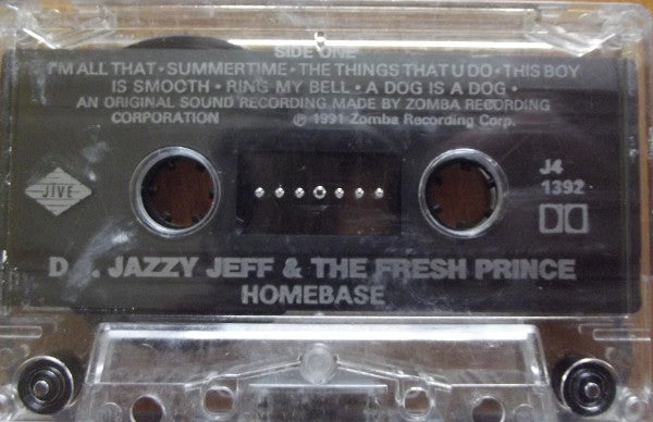 DJ Jazzy Jeff & The Fresh Prince – Homebase - 1991 Cassette VinylPursuit.com