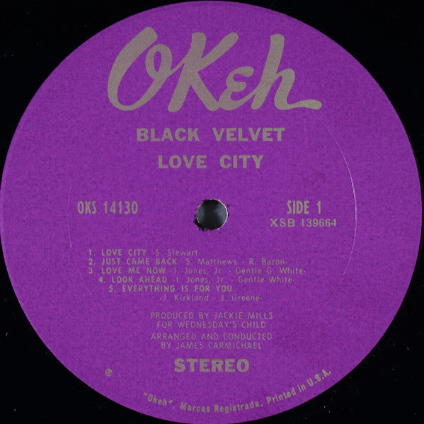 Black Velvet – Love City - 1969 US Pressing VinylPursuit.com