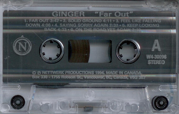 Ginger – Far Out - 1994 Cassette VinylPursuit.com