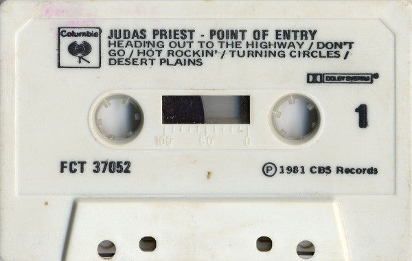 Judas Priest – Point Of Entry - 1981 Cassette VinylPursuit.com