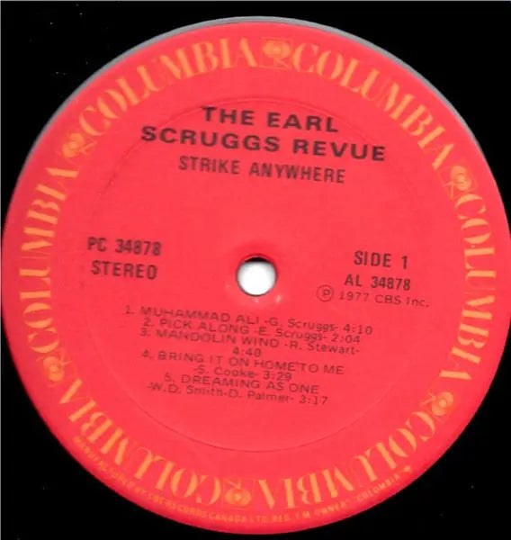 Earl Scruggs Revue – Strike Anywhere - 1977 US Original VinylPursuit.com