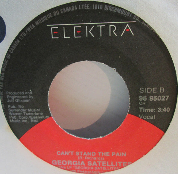 Georgia Satellites – Keep Your Hands To Yourself -  7" Single 1985 Vinyl Pursuit Inc