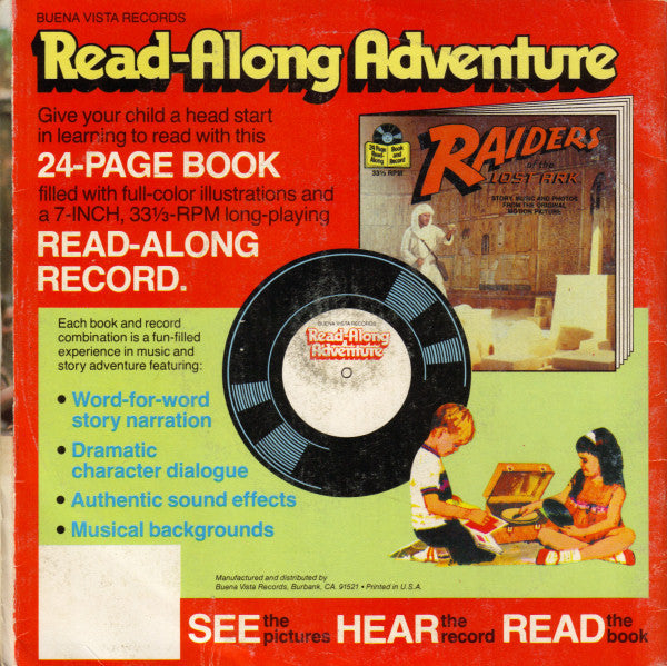 Indiana Jones And The Temple Of Doom -  7" Single - 1984 Original with Booklet! Vinyl Pursuit Inc