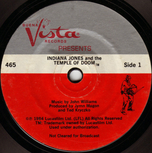 Indiana Jones And The Temple Of Doom -  7" Single - 1984 Original with Booklet! Vinyl Pursuit Inc