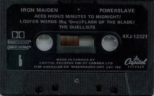 Iron Maiden – Powerslave - Cassette, 1984 VinylPursuit.com
