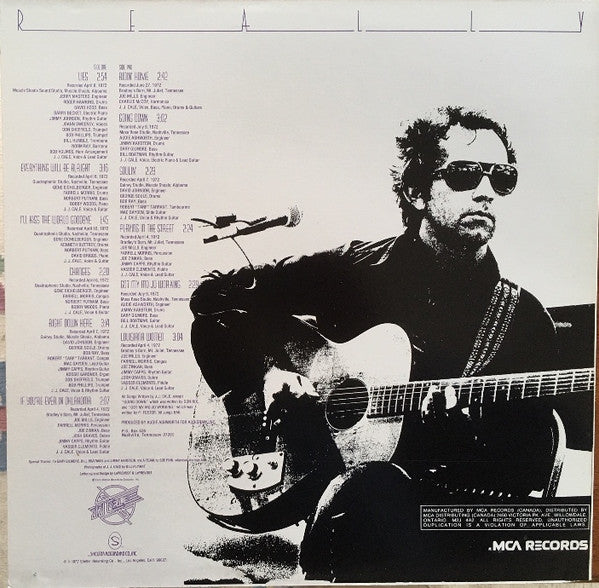 JJ Cale – Really - Early Pressing! Vinyl Pursuit Inc