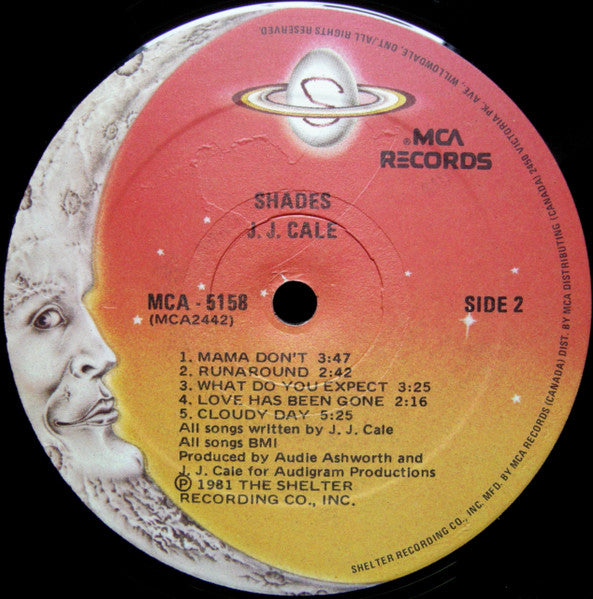 JJ Cale – Shades - 1981 Original VinylPursuit.com