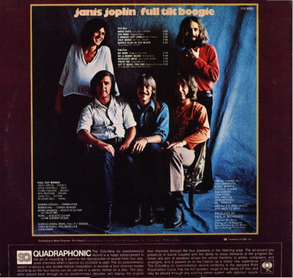 Janis Joplin – Pearl - 1974 Quadraphonic Pressing VinylPursuit.com