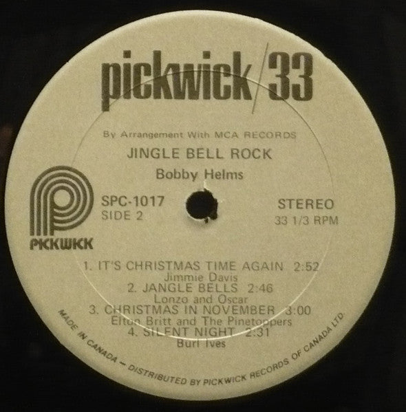 Jingle Bell Rock - The Original Bobby Helms Hit! Vinyl Pursuit Inc