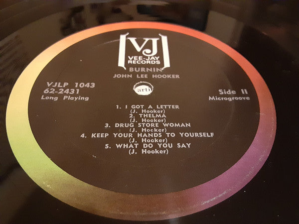 John Lee Hooker – Burnin - 1962 Mono Pressing, Very Rare! VinylPursuit.com