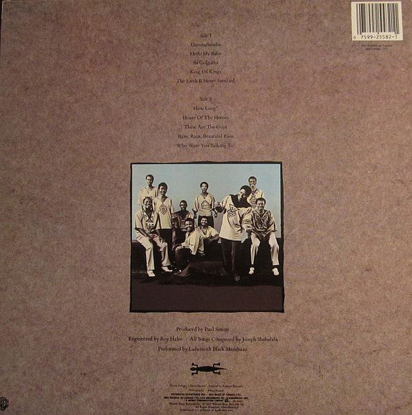 Ladysmith Black Mambazo – Shaka Zulu - 1987 VinylPursuit.com