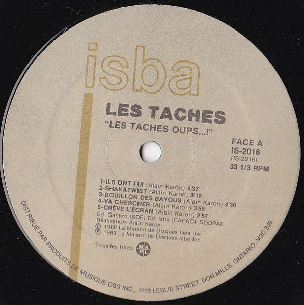 Les Taches – Les Taches Oups..! - 1989 VinylPursuit.com
