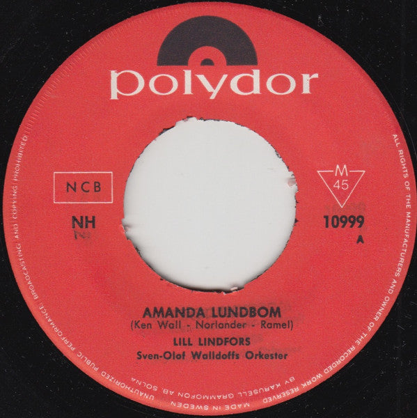 Lill Lindfors – Amanda Lundbom / Flickan I Havanna -  7" Single, 1965 Swedish Pressing Vinyl Pursuit Inc