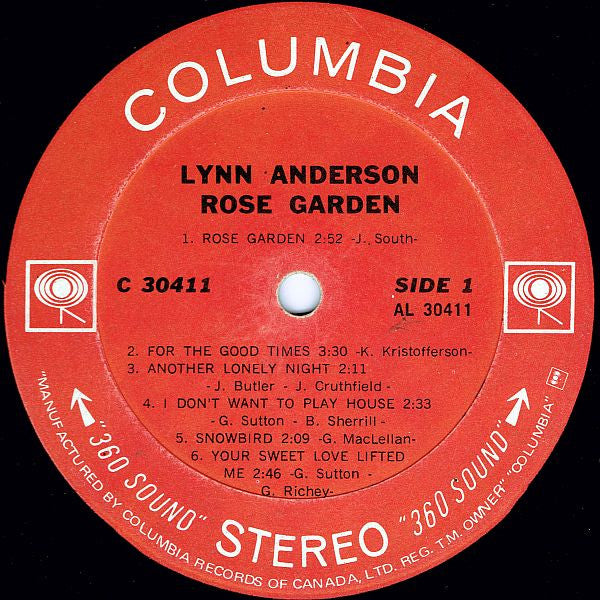 Lynn Anderson – Rose Garden - 1971 Sealed!* VinylPursuit.com