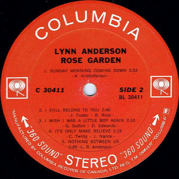 Lynn Anderson – Rose Garden - 1971 Sealed!* VinylPursuit.com