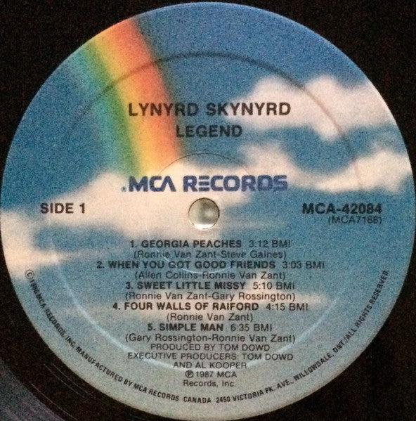 Lynyrd Skynyrd – Legend - 1987 Original! VinylPursuit.com