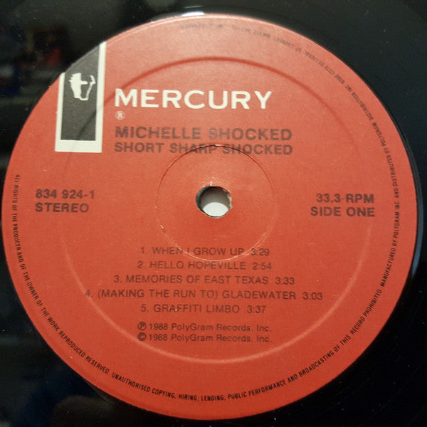 Michelle Shocked - Short Sharp Shocked - 1988 Pressing! – Vinyl Pursuit Inc