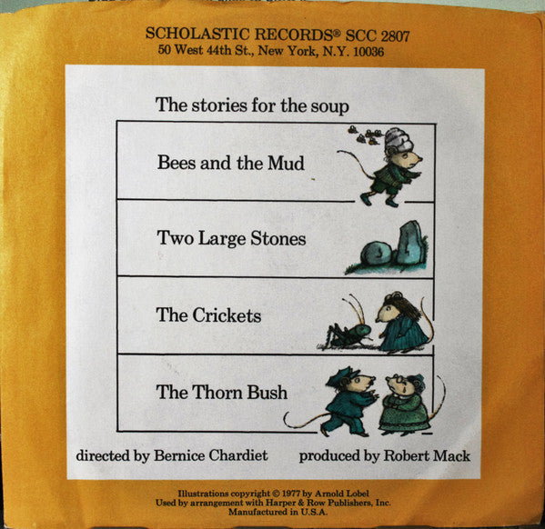 Mouse Soup- Arnold Lobel –  7" Single 1978 Vinyl Pursuit Inc