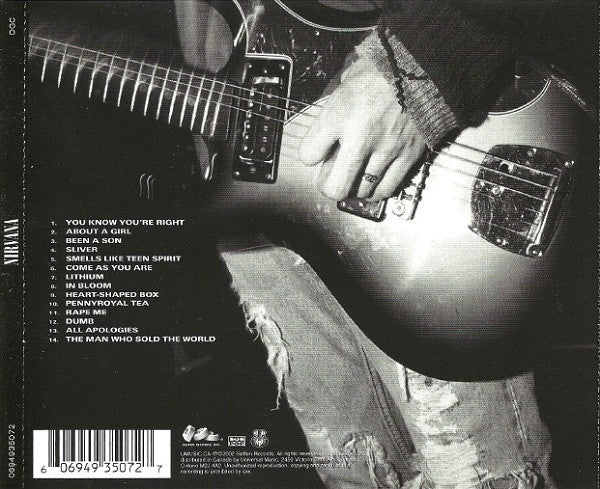 Nirvana – Nirvana - 1998 CD Compilation Vinyl Pursuit Inc