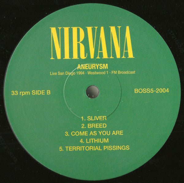 Nirvana – Aneurysm (Live San Diego 1994 · Westwood 1 · FM Broadcast) - Rare, Sealed! VinylPursuit.com