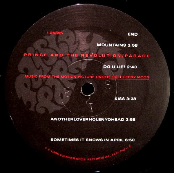 Prince and the Revolution  –  Parade - 1986 Original US Pressing VinylPursuit.com