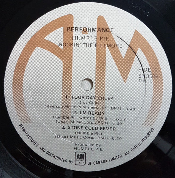 Humble Pie – Performance: Rockin' The Fillmore VinylPursuit.com