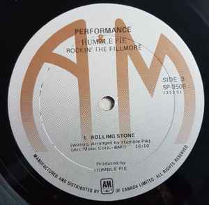 Humble Pie – Performance: Rockin' The Fillmore VinylPursuit.com